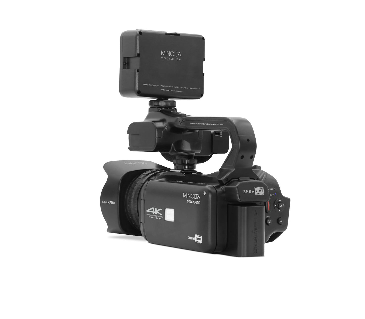 MN4KPRO 4K60FPS Ultra HD / 64 MP Autofocus Pro Camcorder Kit w/WiFi