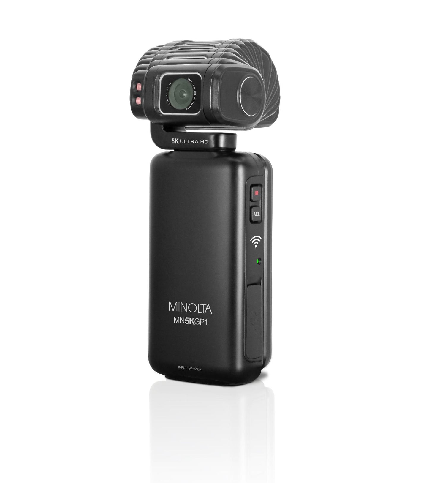 MN5KGP1 5K Ultra HD / 20 MP Handheld Pocket Camcorder w/Motorized Tilting Lens Head