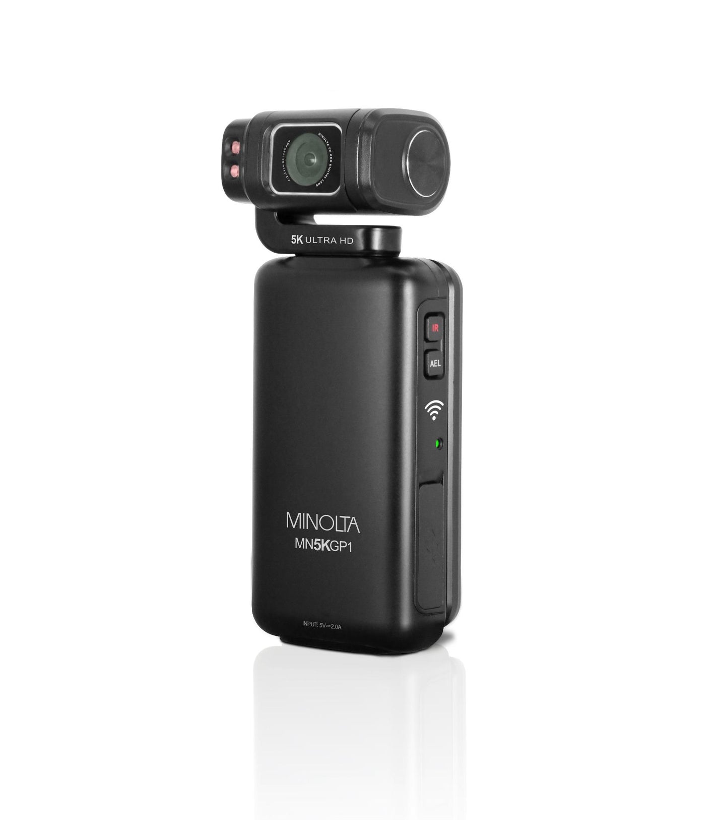 MN5KGP1 5K Ultra HD / 20 MP Handheld Pocket Camcorder w/Motorized Tilting Lens Head