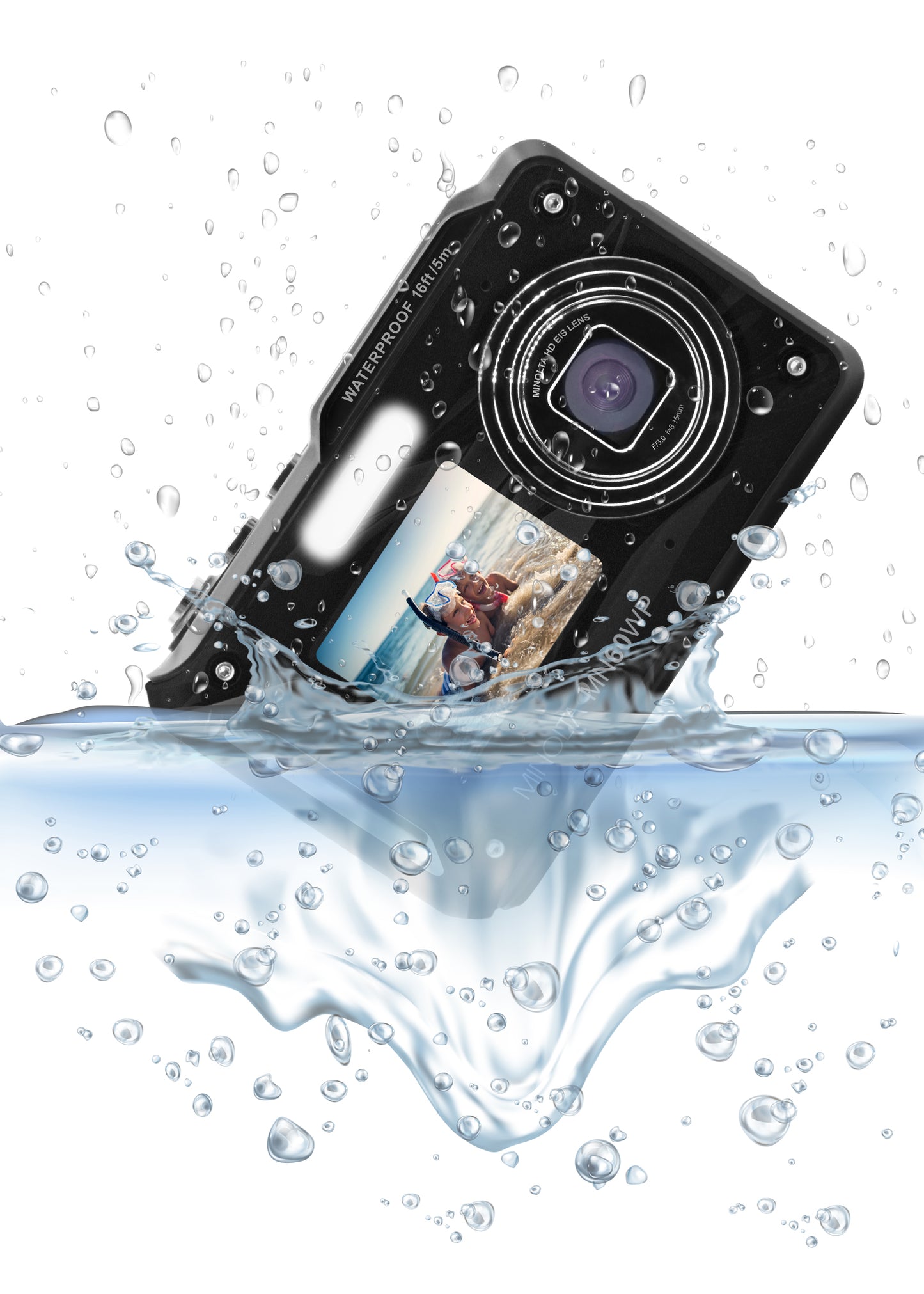 MN60WP 48MP / 4K Ultra HD Dual Screen Waterproof Camera