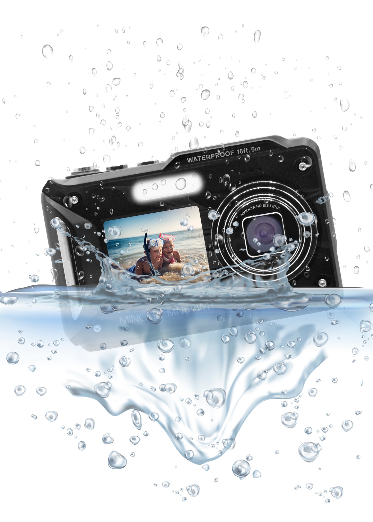 MN60WP 48MP / 4K Ultra HD Dual Screen Waterproof Camera