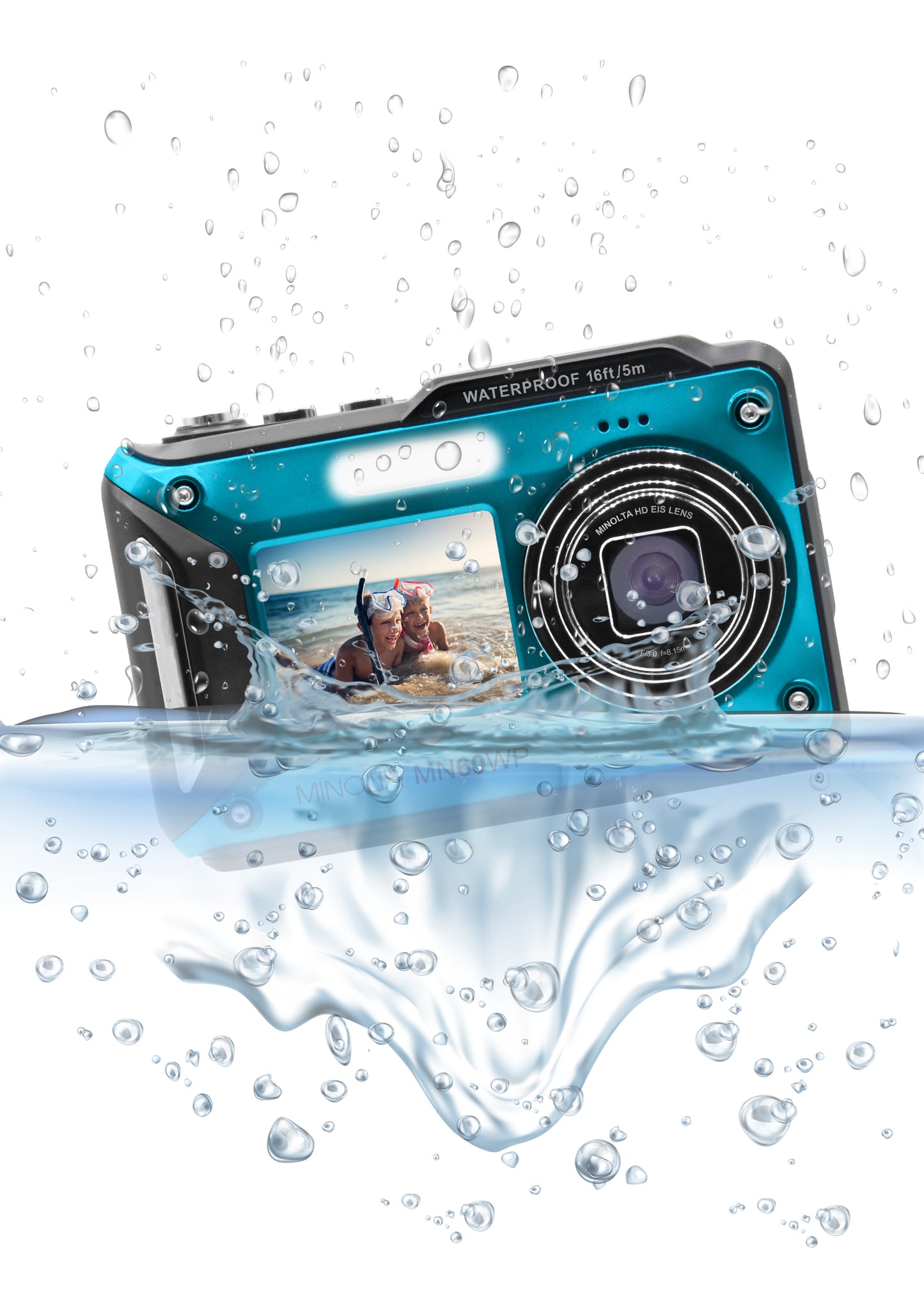 MN60WP 48MP / 4K Ultra HD Dual Screen Waterproof Camera
