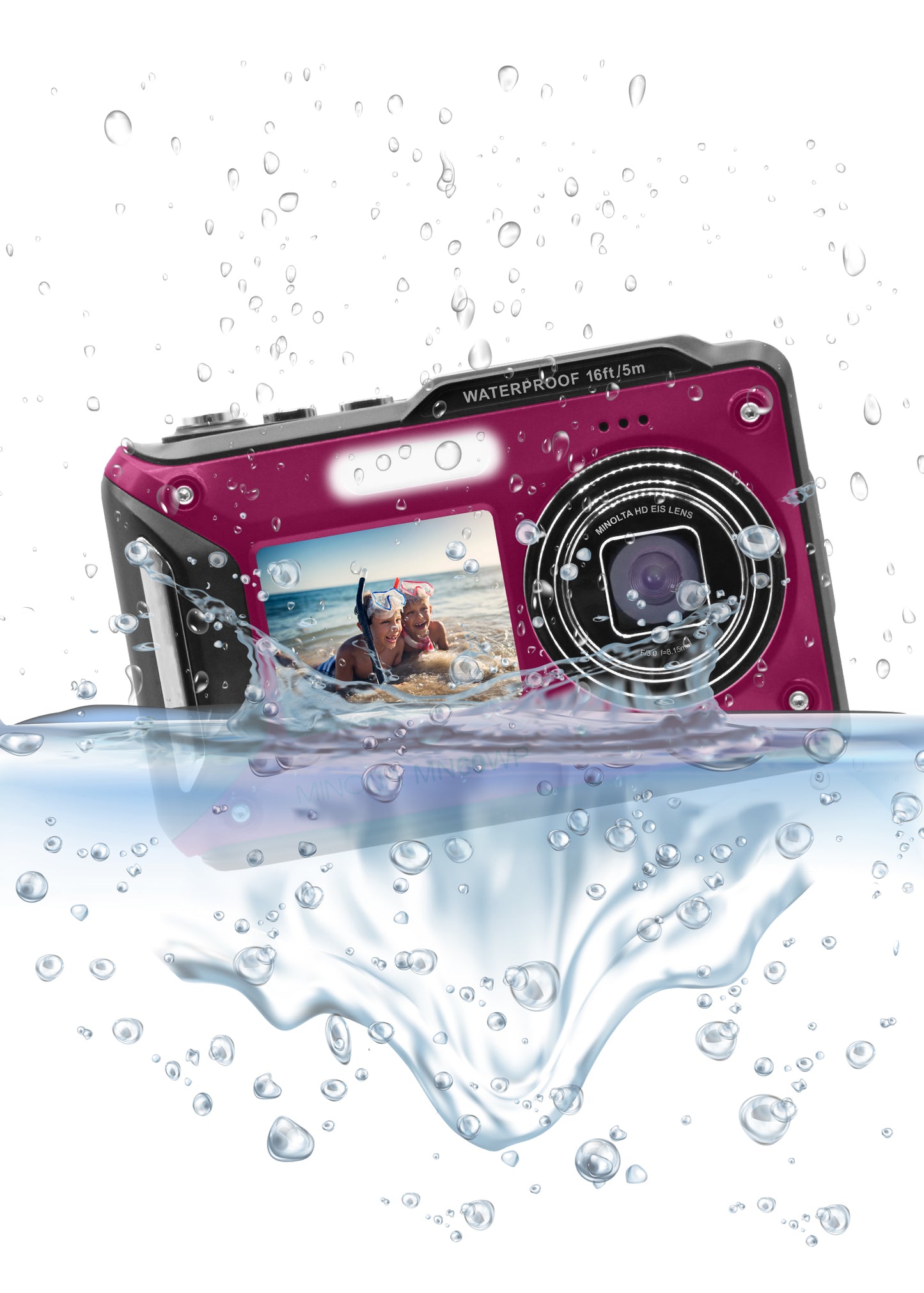 MN60WP 48MP / 4K Ultra HD Dual Screen Waterproof Camera