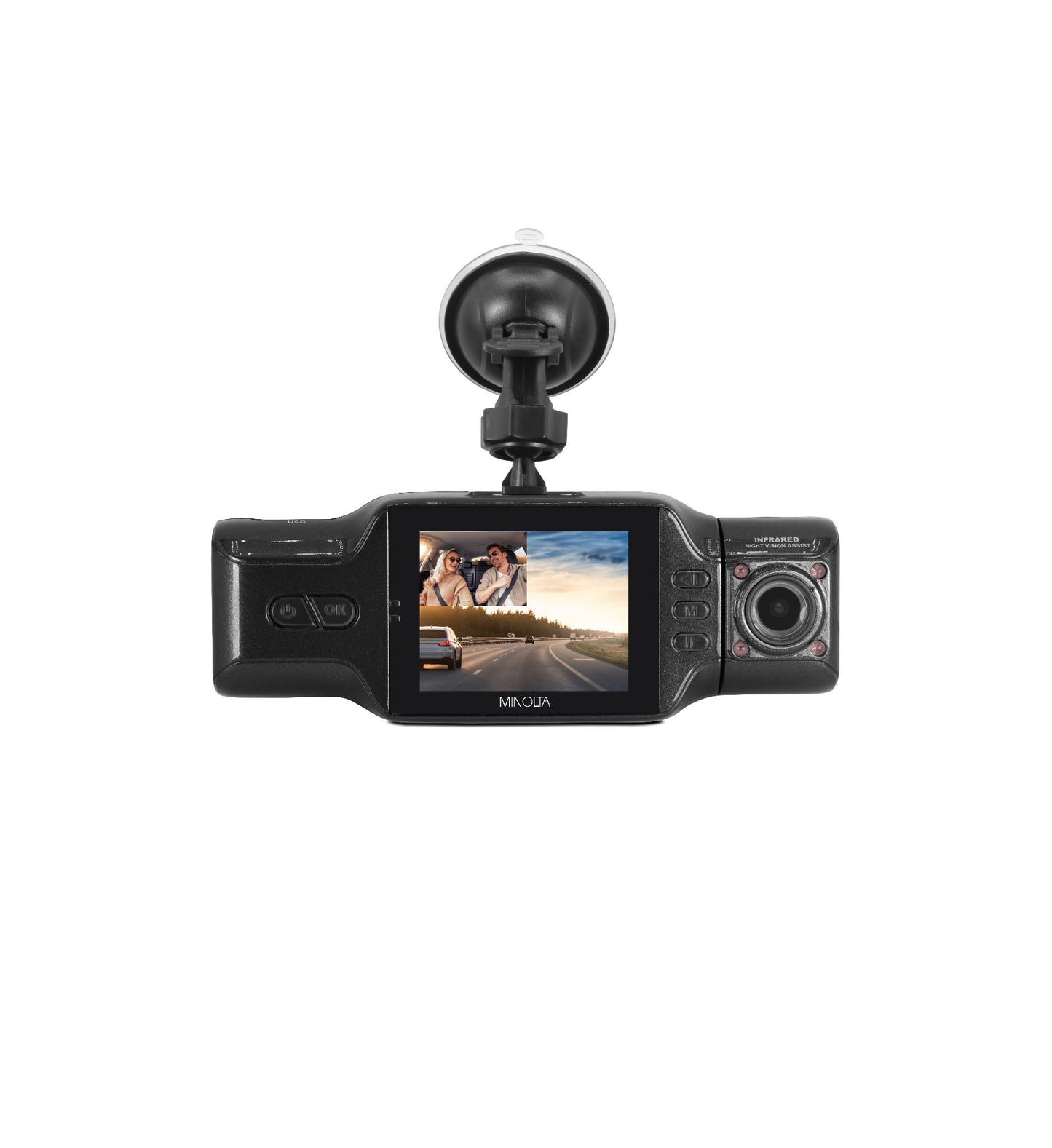 MNCD200NW 2-Channel 1080P Dash Camera w/2.0" LCD & WiFi