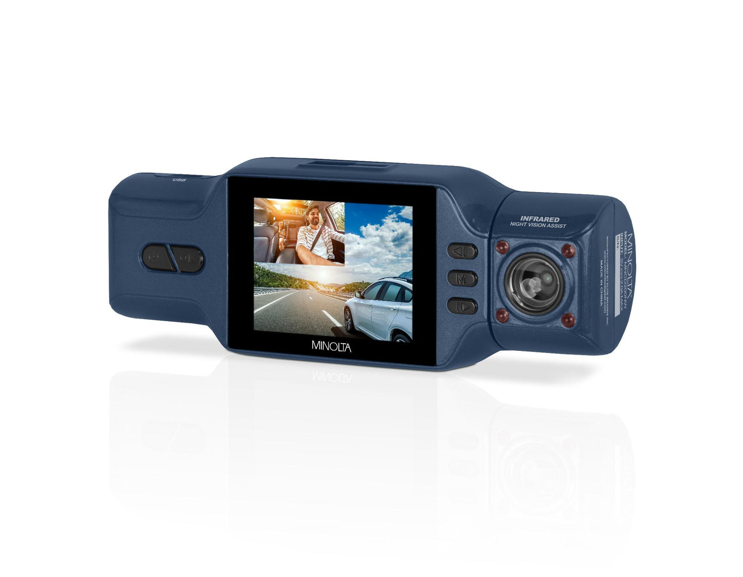 MNCD200NW 2-Channel 1080P Dash Camera w/2.0" LCD & WiFi