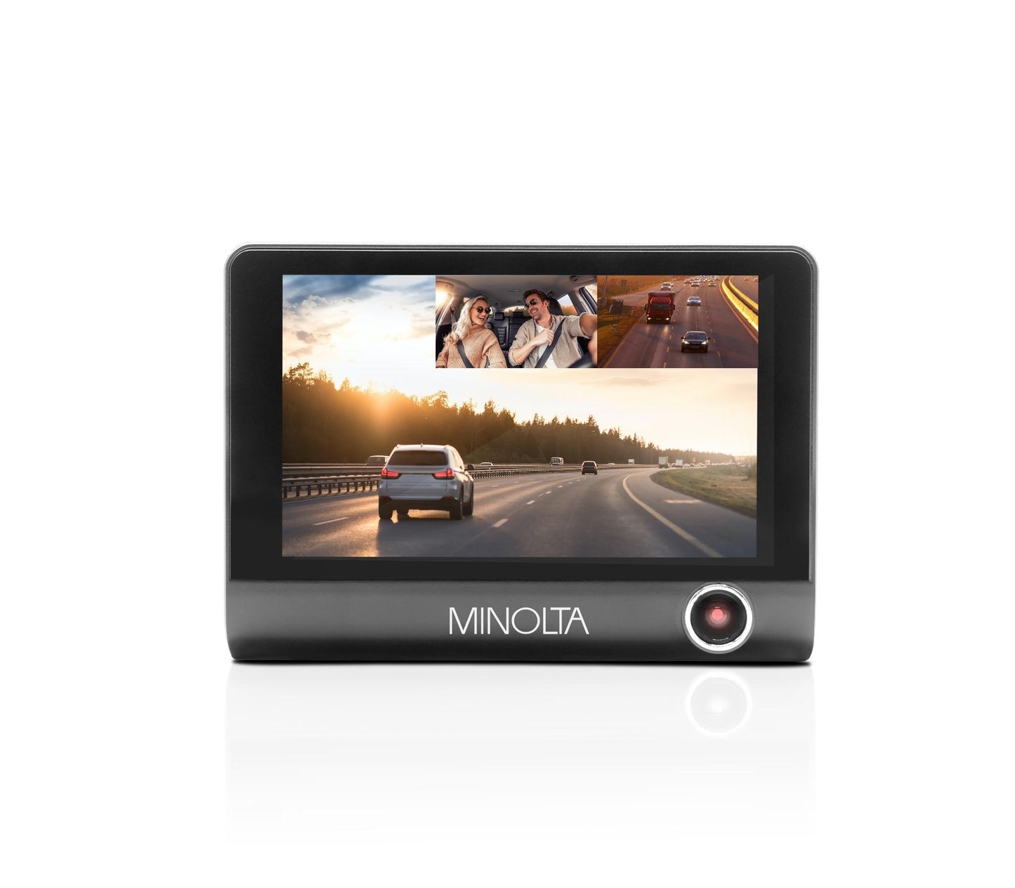 MNCD415T 3-Channel 1080P Dash Camera w/4.0" LCD & Rear Camera