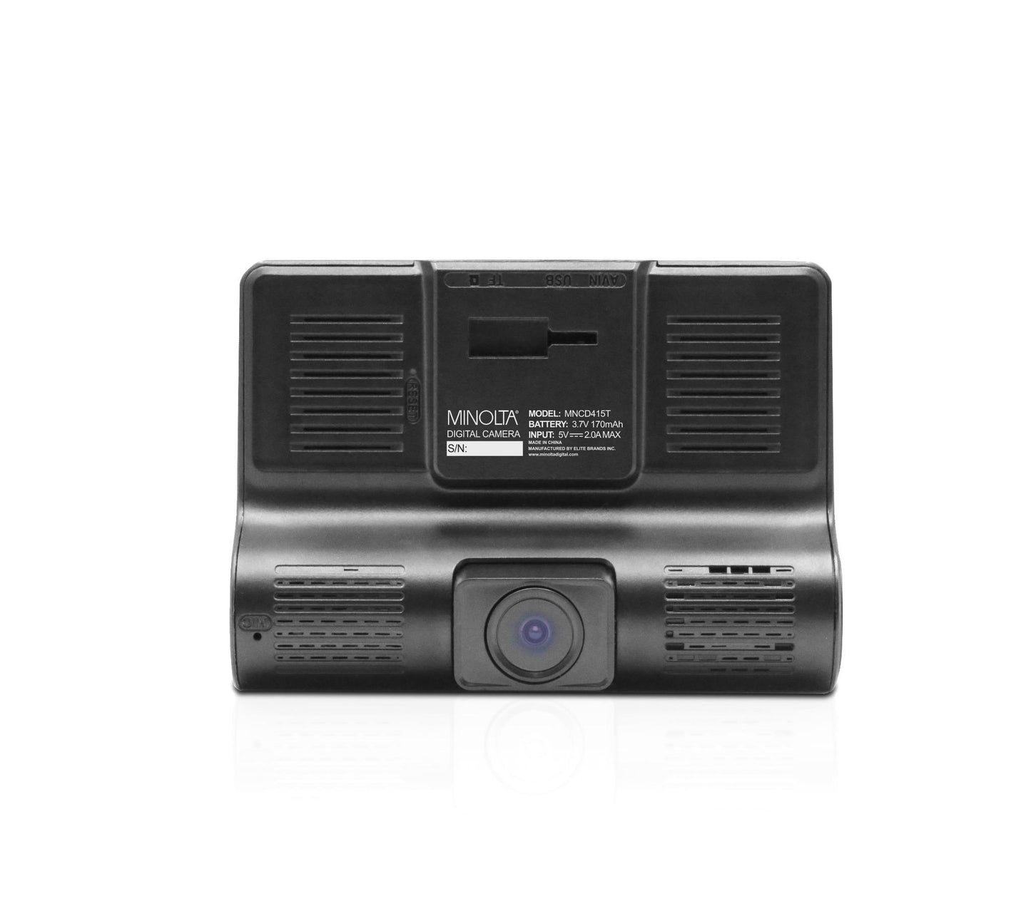 MNCD415T 3-Channel 1080P Dash Camera w/4.0" LCD & Rear Camera