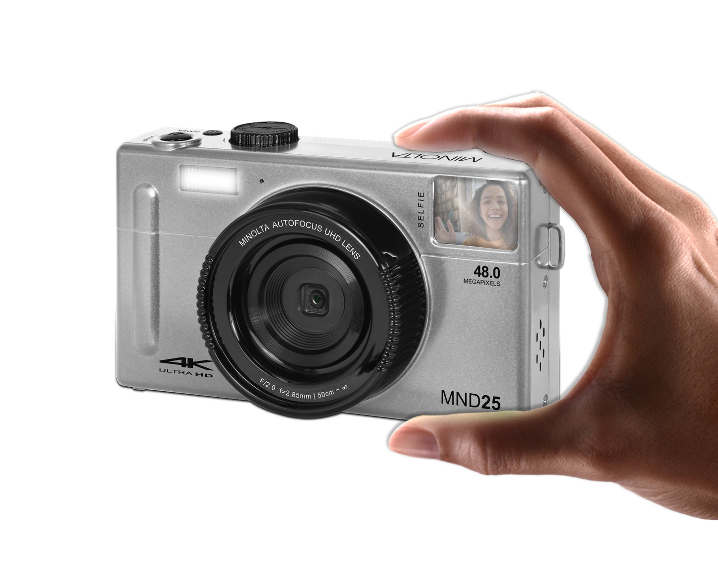 MND25 48 MP Autofocus / 4K Ultra HD Camera w/Selfie Mirror