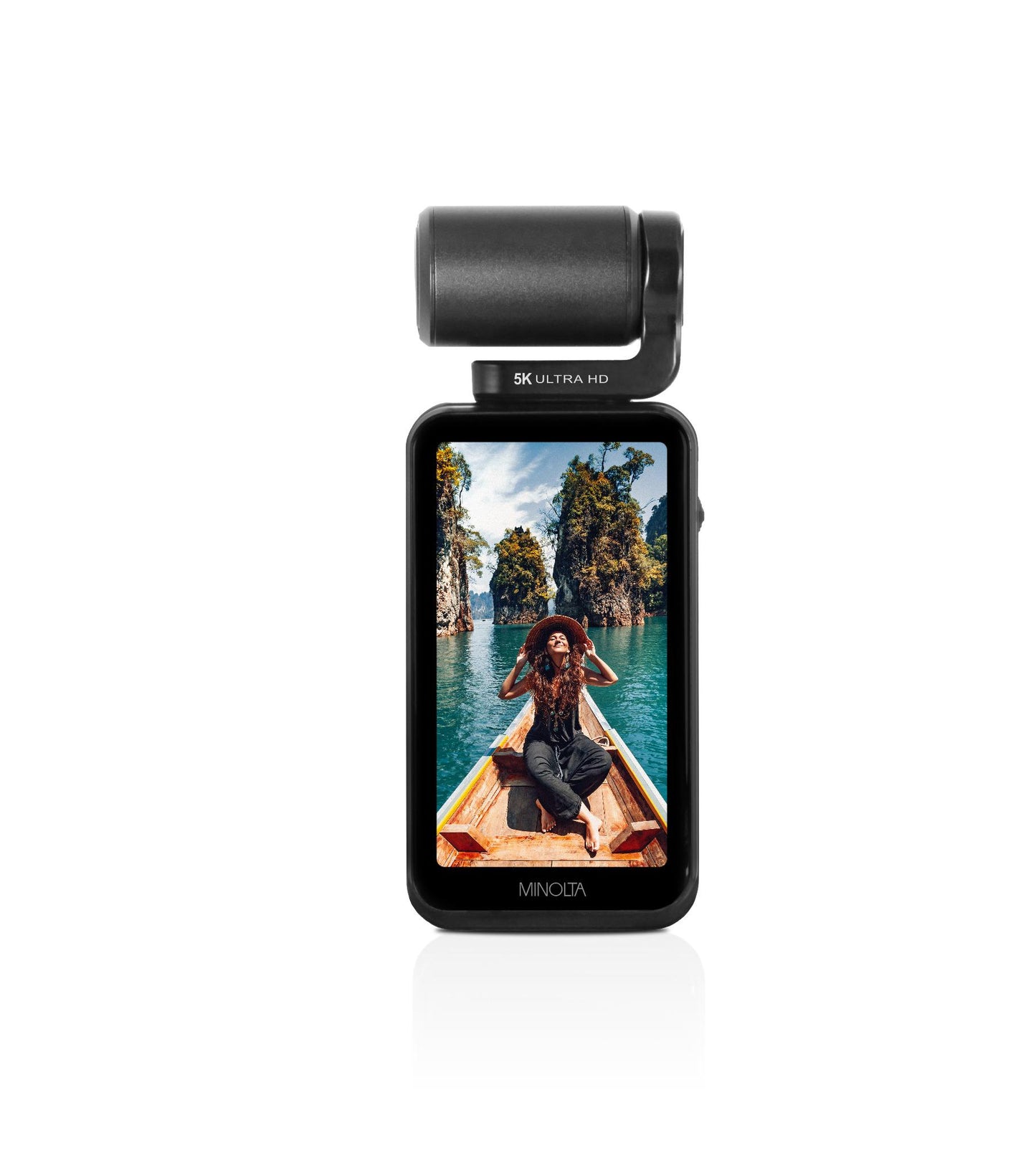 MN5KGP1 5K Ultra HD / 20 MP Handheld Pocket Camcorder w/Motorized Tilting Lens Head