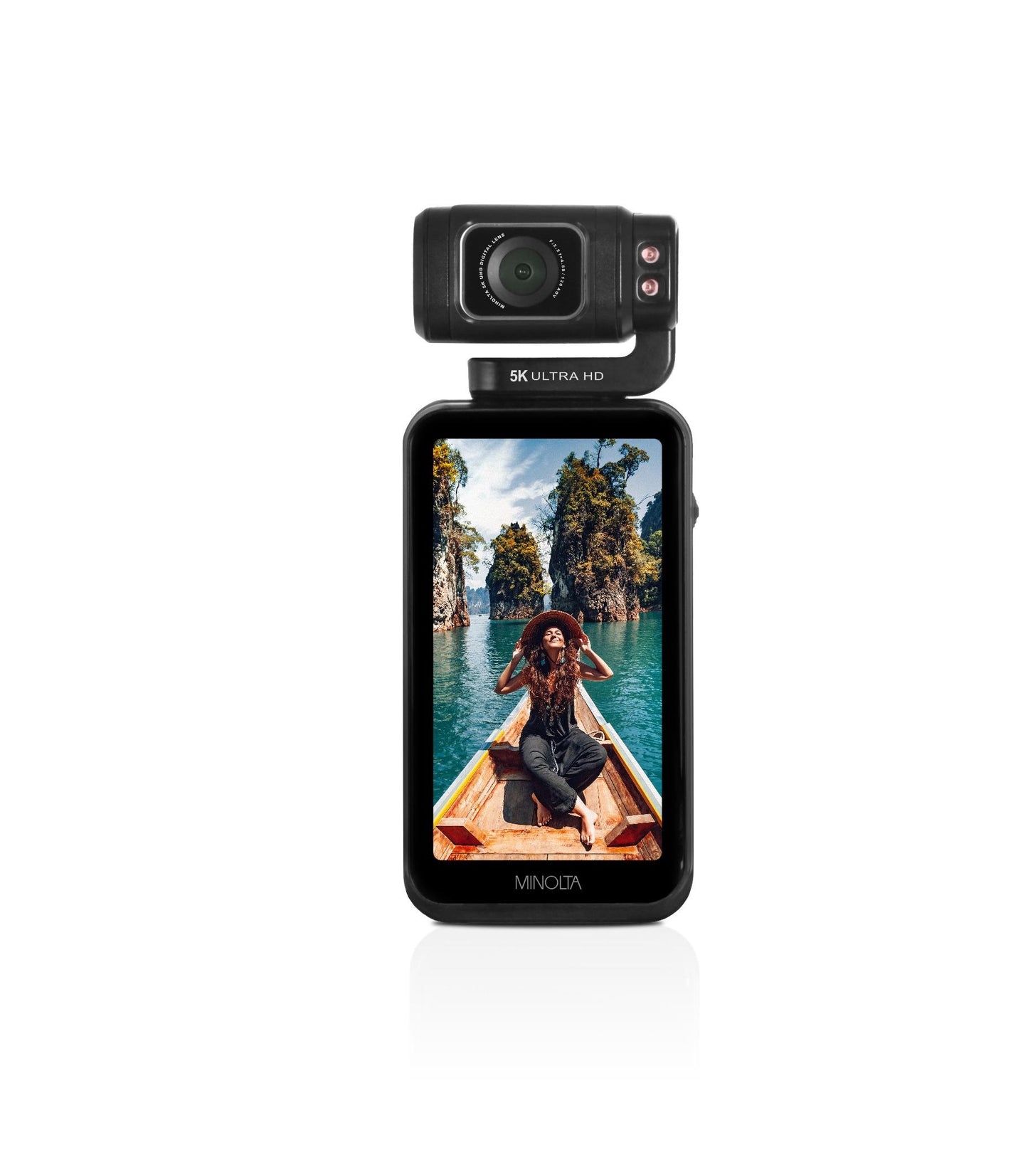 MN5KGP1 5K Ultra HD / 20 MP Handheld Pocket Camcorder w/Motorized Tilting Lens Head
