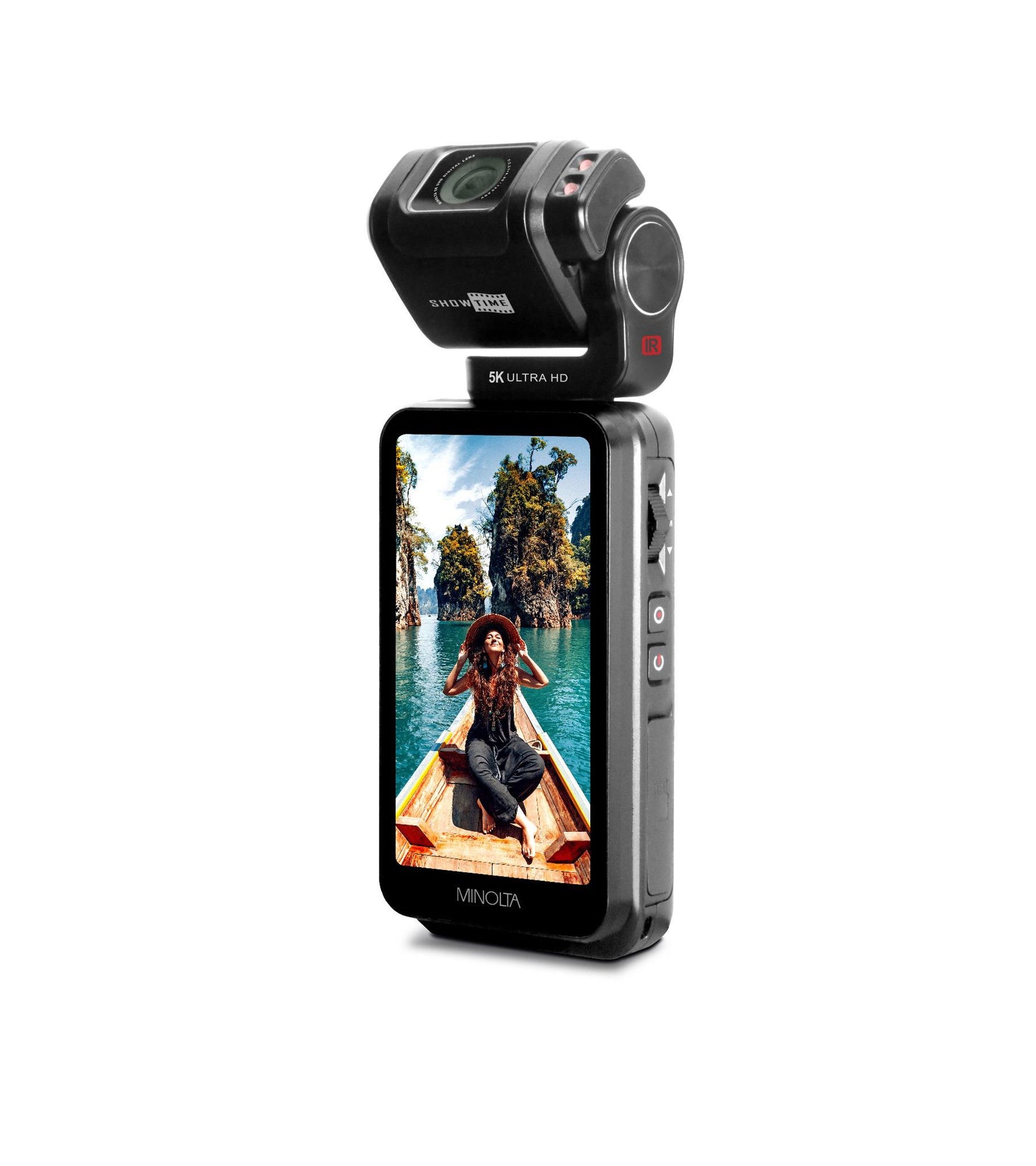 MN5KGP1 5K Ultra HD / 20 MP Handheld Pocket Camcorder w/Motorized Tilting Lens Head