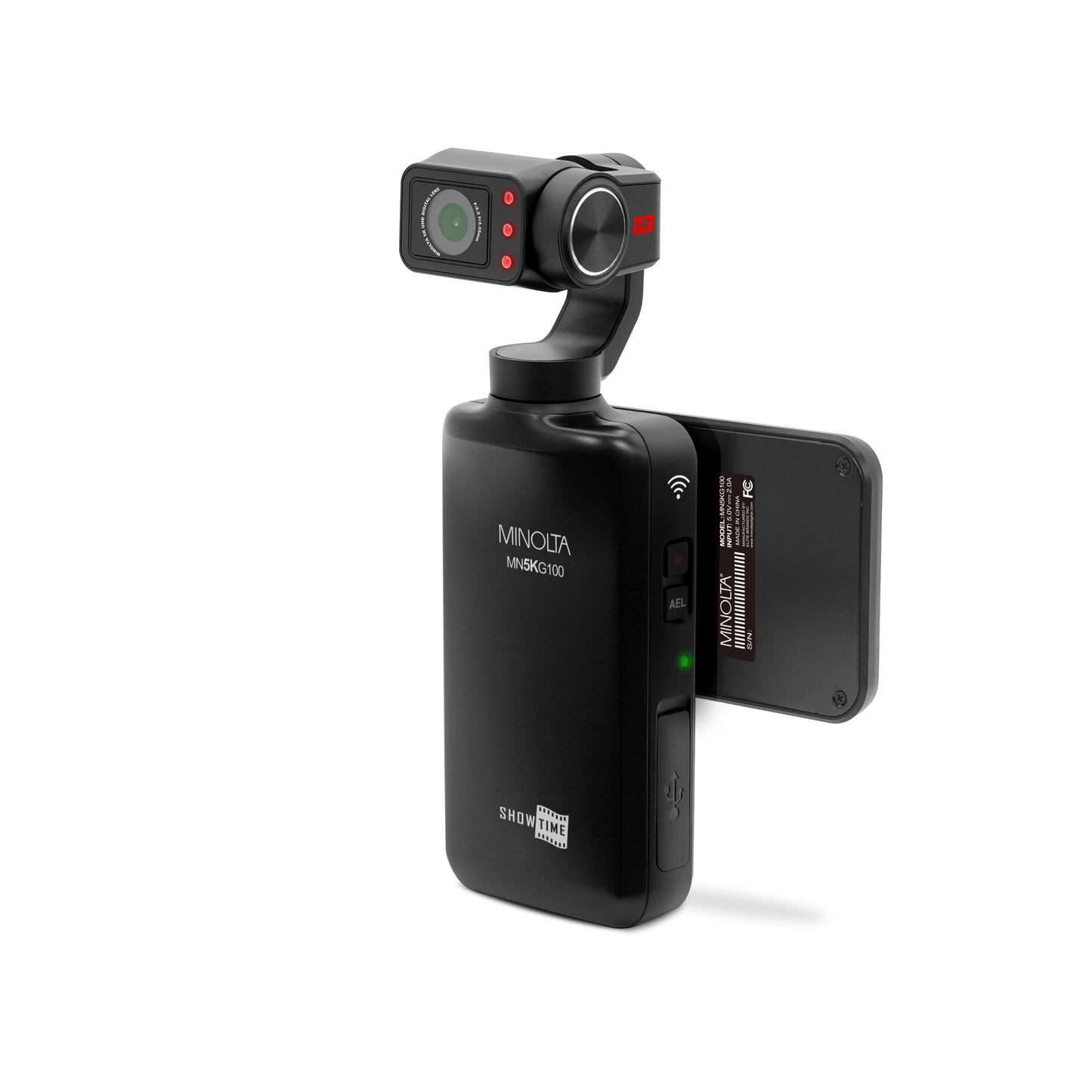 MN5KG100 5K Ultra HD / 48 MP 3-Axis Motorized Gimbal Showtime Camcorder