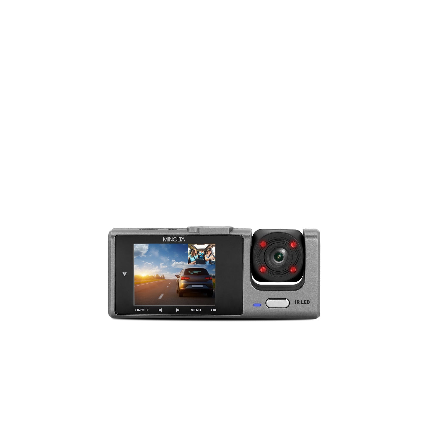 3VIEW® MNCD230WT 1080P Dash Camera w/3-Channel Recording with WiFi