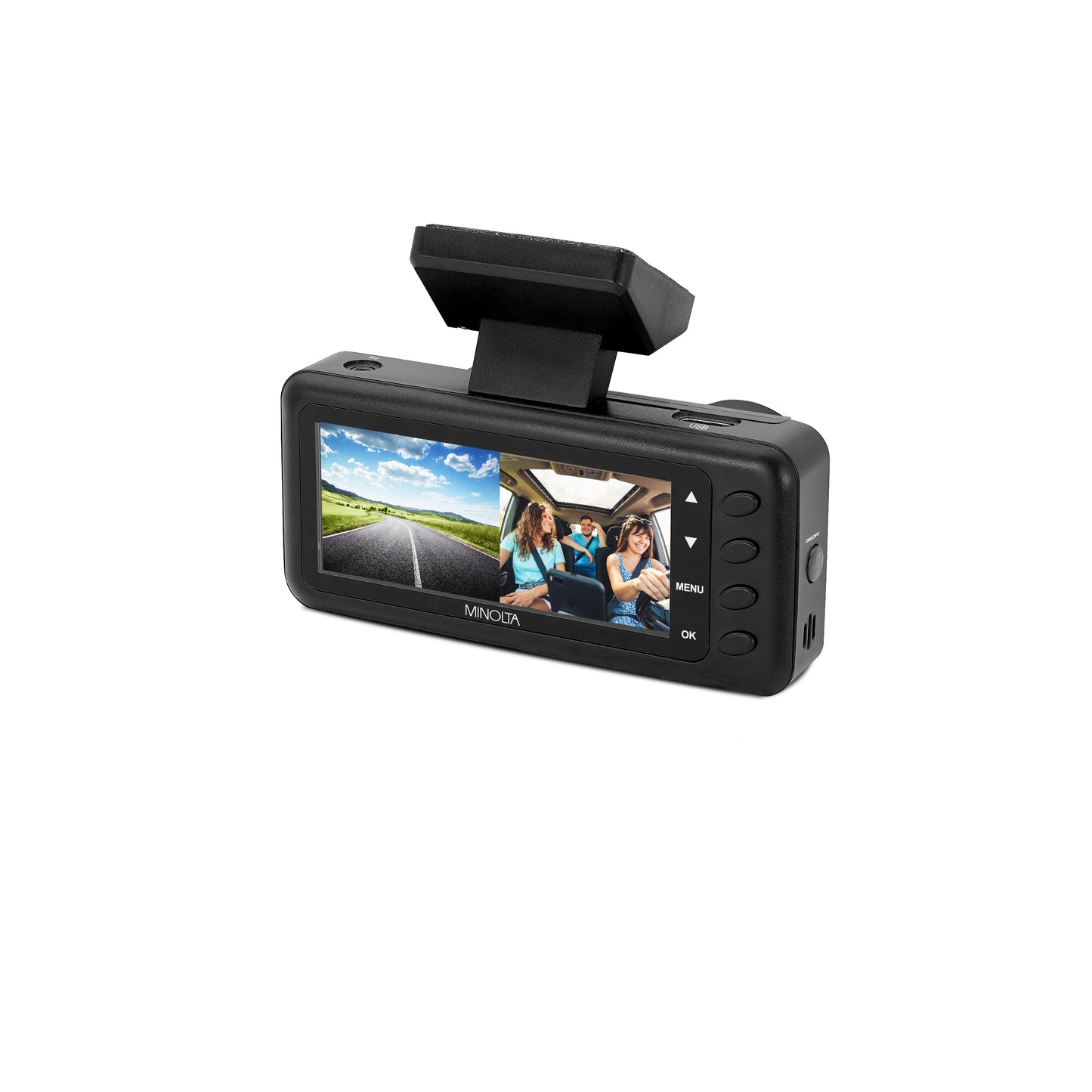 2VIEW® MNCD340WN 2-Channel 1080P Dash Camera w/3.2" LCD & WiFi