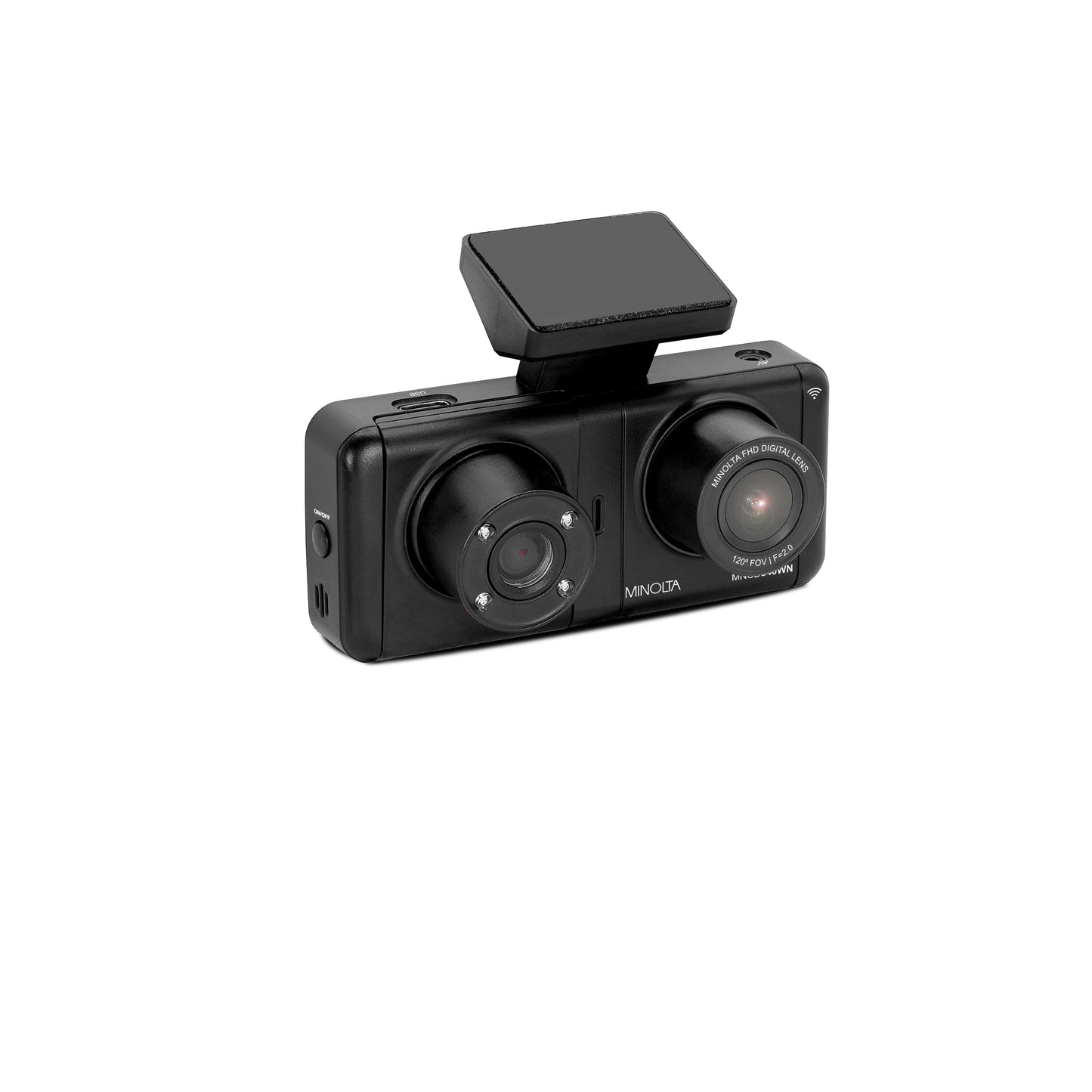 2VIEW® MNCD340WN 2-Channel 1080P Dash Camera w/3.2" LCD & WiFi