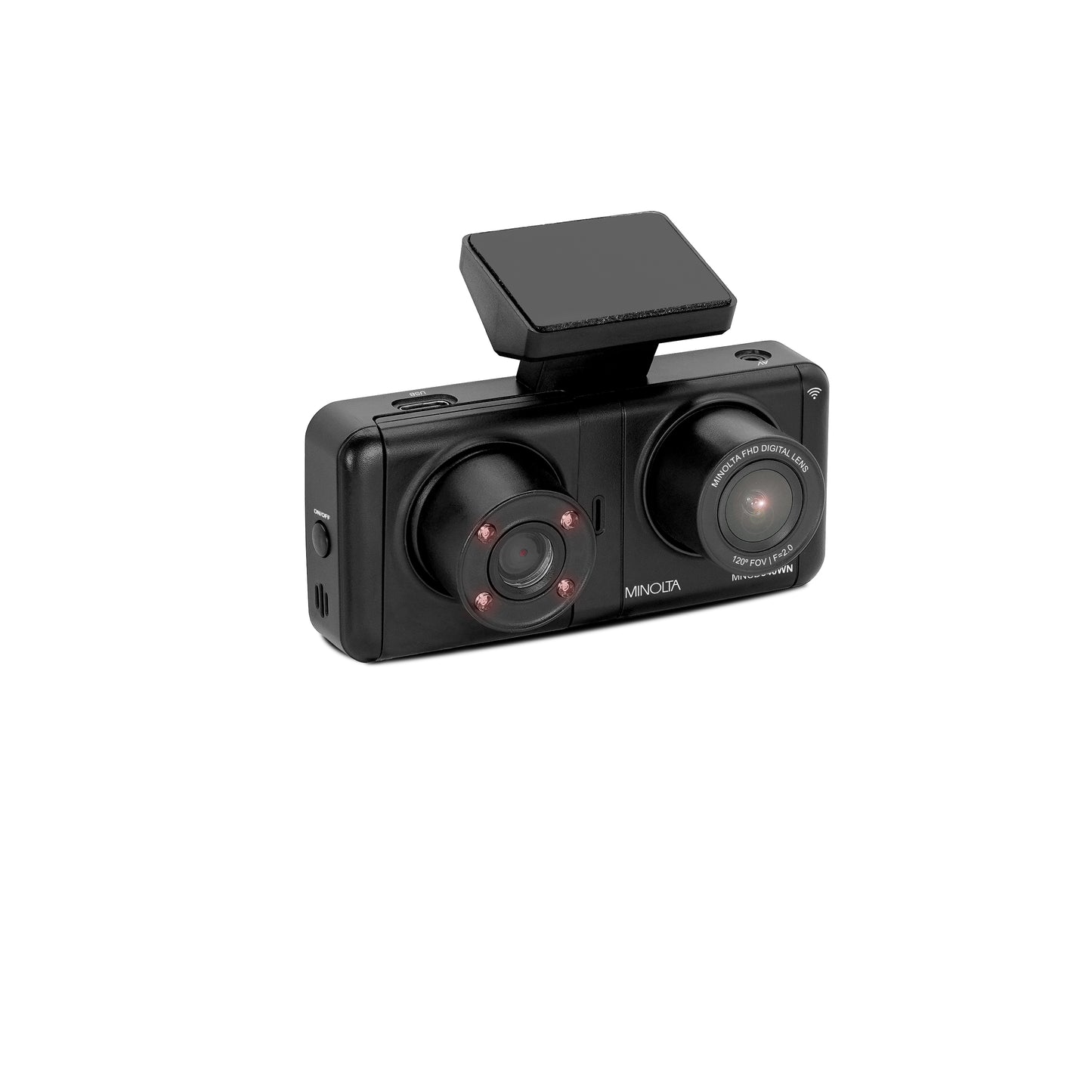 2VIEW® MNCD340WN 2-Channel 1080P Dash Camera w/3.2" LCD & WiFi