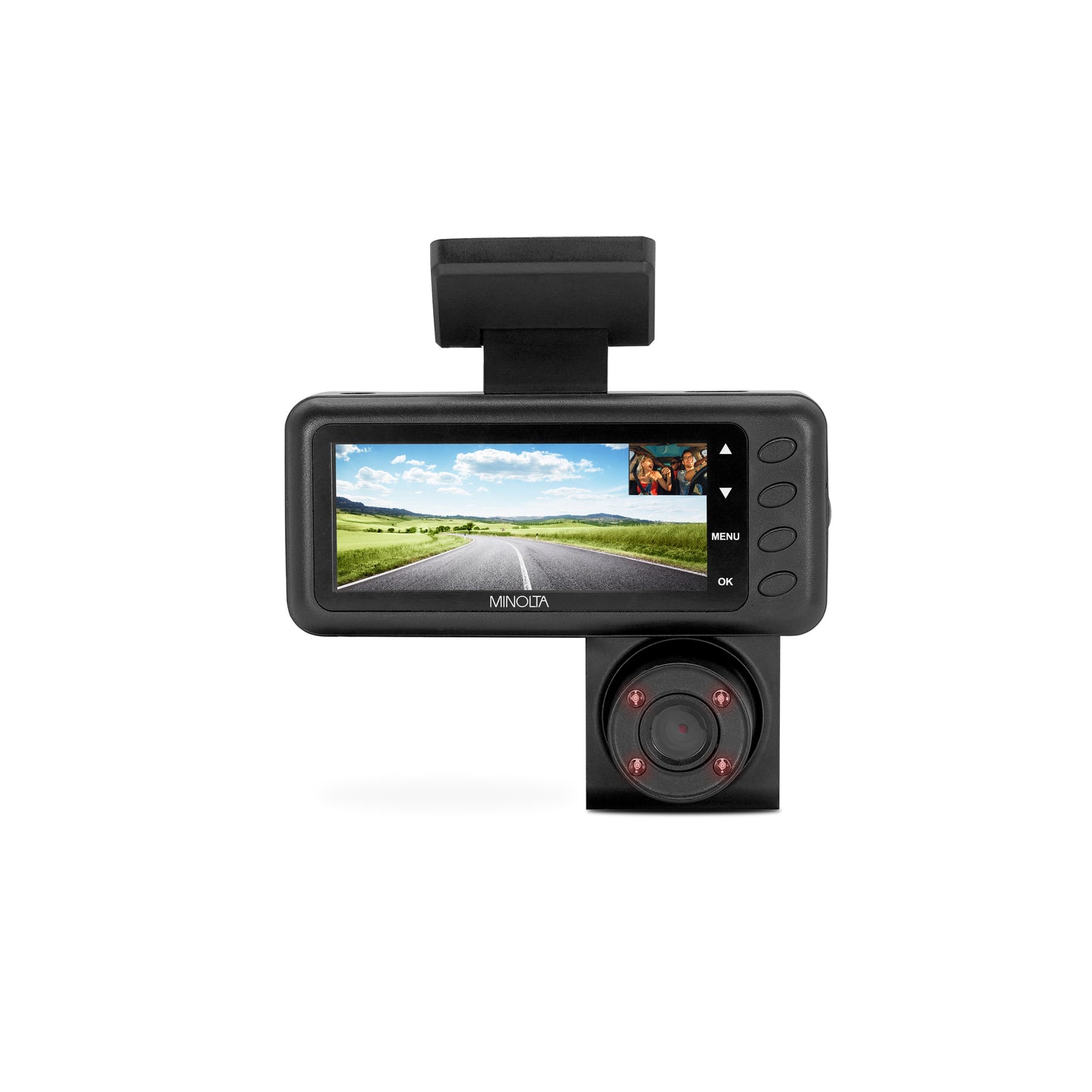 2VIEW® MNCD340WN 2-Channel 1080P Dash Camera w/3.2" LCD & WiFi