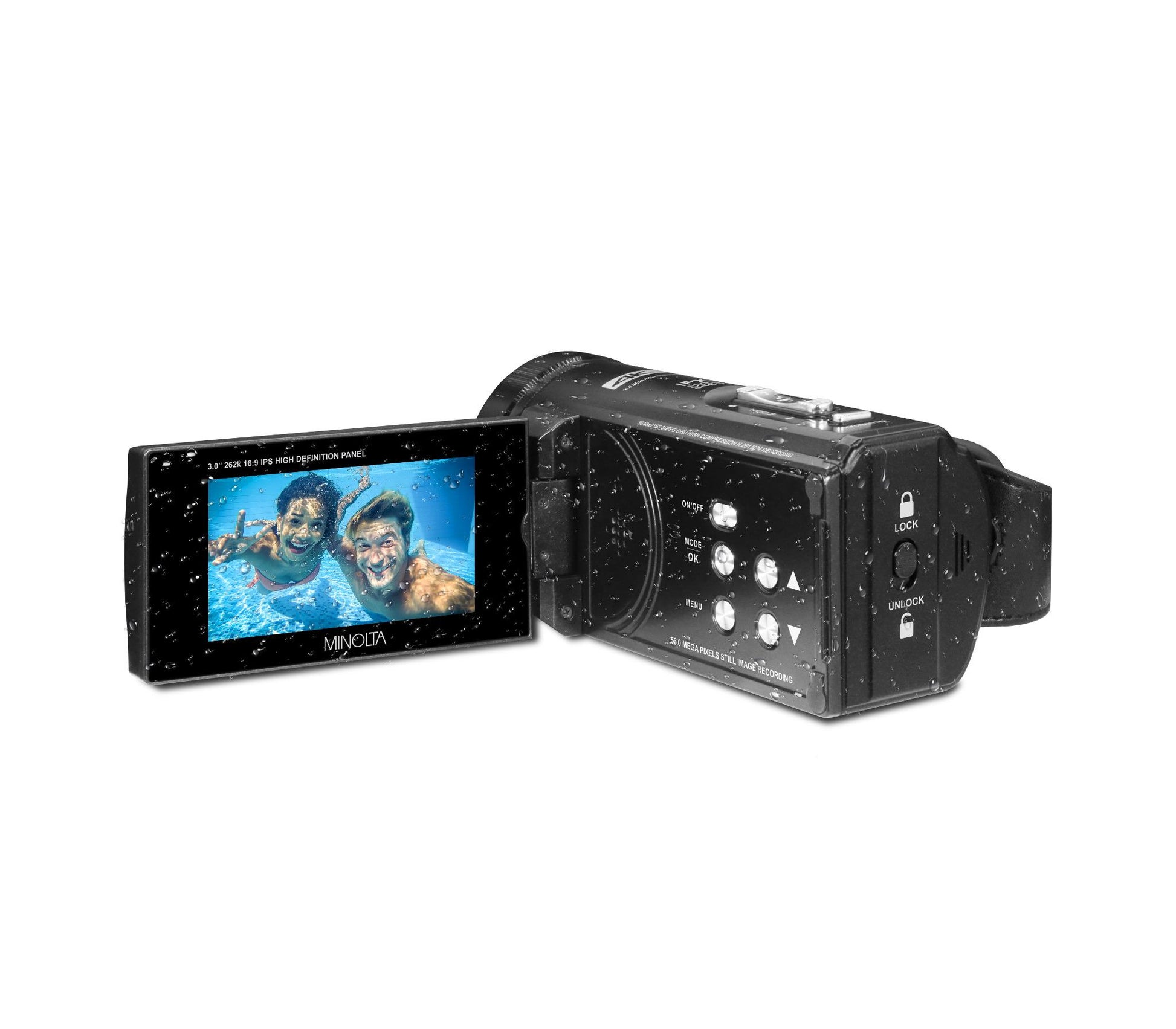 MN4K300WP 4K Ultra HD 56 MP Waterproof Camcorder – Shop Minolta