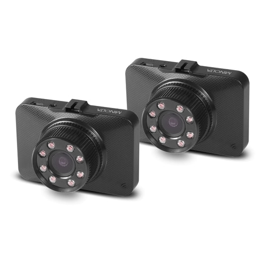 MNCD260V 1080p Full HD Infrared Night Vision Dash Camera w/2.2" LCD Monitor - 2 Pack