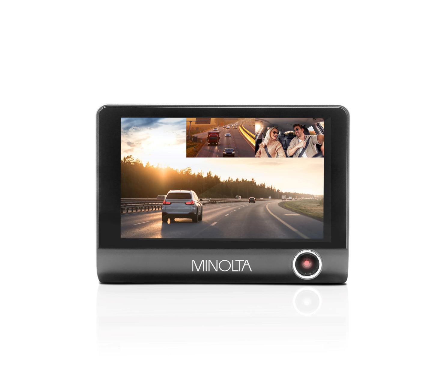 MNCD410T 3-Channel 1080p Dash Camera w/4.0" LCD & Rear Camera